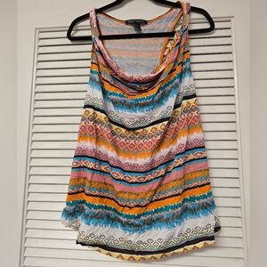 Just One - (Plus-Size) Bohemian Lightweight Sleeveless Top